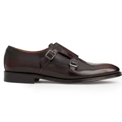 Bruno Magli Alfeo Double Monk Strap Bordeaux