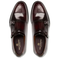 Bruno Magli Alfeo Double Monk Strap Bordeaux