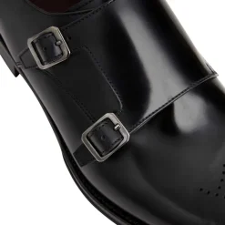Bruno Magli Alfeo Double Monk Strap-Black Black Leather Clearance