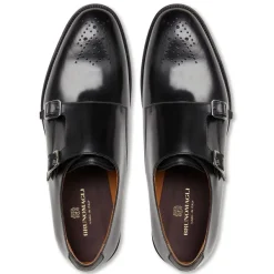 Bruno Magli Alfeo Double Monk Strap-Black Black Leather Online