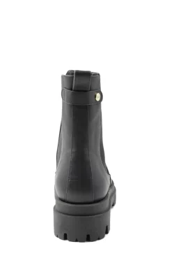 Bruno Magli Alma Chunky Leather Chelsea Boot Black Outlet
