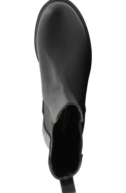 Bruno Magli Alma Chunky Leather Chelsea Boot Black Outlet