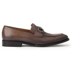 Bruno Magli Alpha Classic Bit Leather Loafer Truffle Outlet