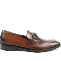 Bruno Magli Alpha Classic Bit Leather Loafer Cognac New