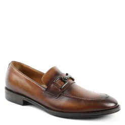 Bruno Magli Alpha Classic Bit Leather Loafer Cognac New