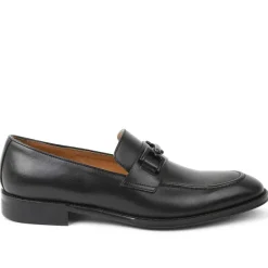 Bruno Magli Alpha Classic Bit Leather Loafer Black New