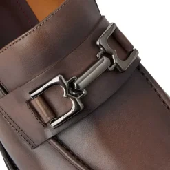 Bruno Magli Alpha Classic Bit Leather Loafer Truffle Sale