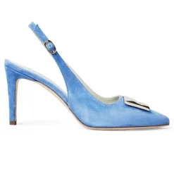Bruno Magli Amelia - Periwinkle Suede /Black Leather New