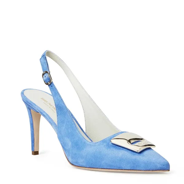 Bruno Magli Amelia - Periwinkle Suede /Black Leather New