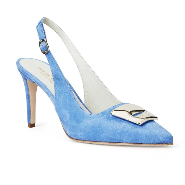 Bruno Magli Amelia - Periwinkle Suede /Black Leather Online