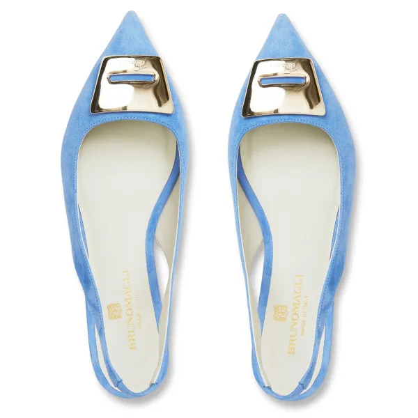 Bruno Magli Amelia - Periwinkle Suede /Black Leather Online