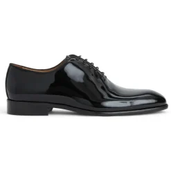 Bruno Magli Angelo Whole Cut Oxford Black Patent Best