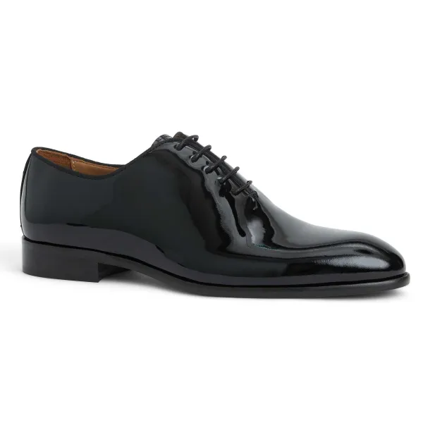 Bruno Magli Angelo Whole Cut Oxford Black Patent New