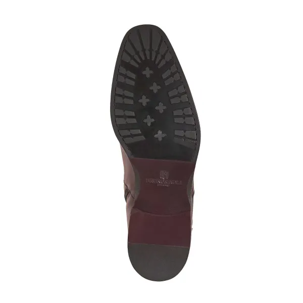 Bruno Magli Angiolini Leather Dress Boot Cognac Clearance