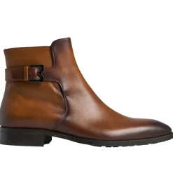 Bruno Magli Angiolini Leather Dress Boot Cognac Clearance