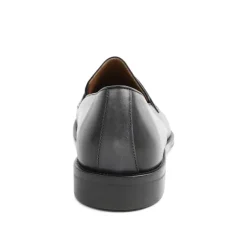 Bruno Magli Arezzo Burnished Penny Loafer Black/Dark Grey Sale
