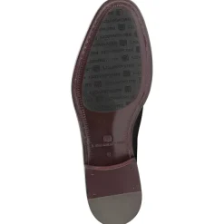 Bruno Magli Arezzo Burnished Penny Loafer Black/Dark Grey Clearance