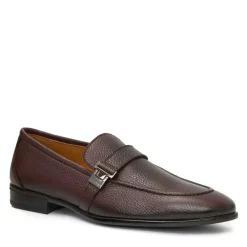 Bruno Magli Arlo Slip On Side Bit Loafer Brown Leather