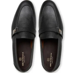Bruno Magli Arlo Slip On Side Bit Loafer Black Leather