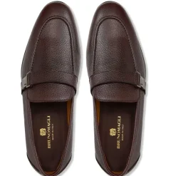 Bruno Magli Arlo Slip On Side Bit Loafer Brown Leather Discount