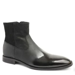 Bruno Magli Armando Patent Ombre Suede Zip Boot - Black Black Suede/Patent Outlet