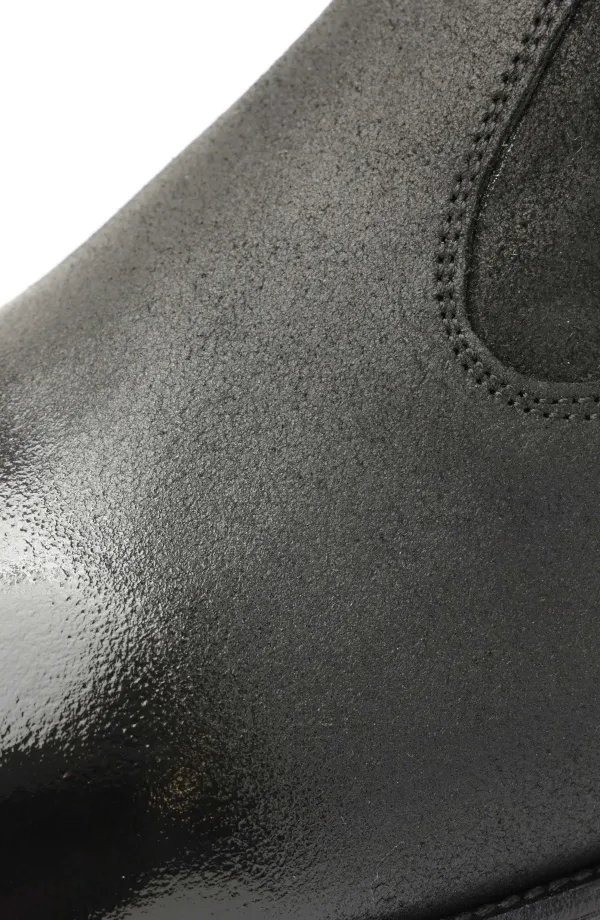 Bruno Magli Armando Patent Ombre Suede Zip Boot - Black Black Suede/Patent Outlet