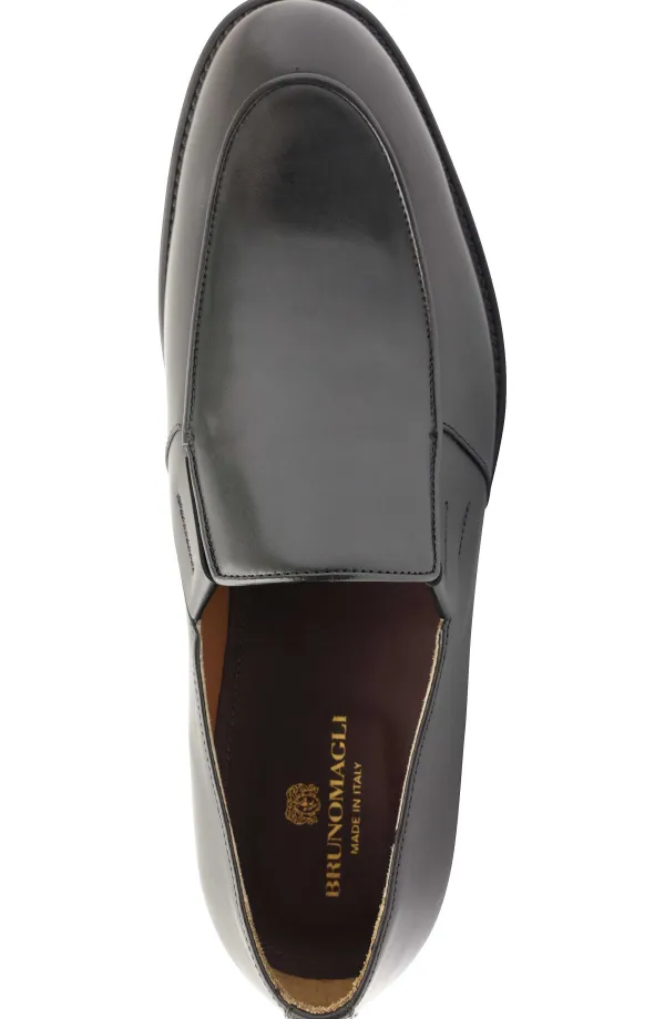 Bruno Magli Barberino Leather Slip On Loafer Black Sale