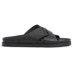 Bruno Magli Bologna Double Strap Sandal Leather Black Clearance