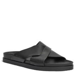 Bruno Magli Bologna Double Strap Sandal Leather Black Clearance