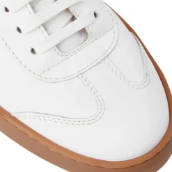 Bruno Magli Bono Leather Lace-Up Sneaker White New