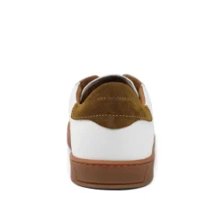 Bruno Magli Bono Leather Lace-Up Sneaker - White White Leather Sale