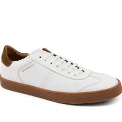 Bruno Magli Bono Leather Lace-Up Sneaker - White White Leather Sale