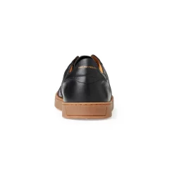 Bruno Magli Bono Leather Lace-Up Sneaker Black Outlet