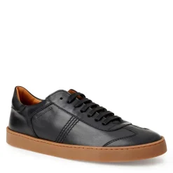 Bruno Magli Bono Leather Lace-Up Sneaker Black Outlet