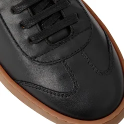 Bruno Magli Bono Leather Lace-Up Sneaker Black Outlet