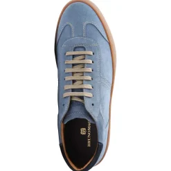 Bruno Magli Bono Suede Lace-Up Sneaker - Light Blue Light Blue Suede Clearance