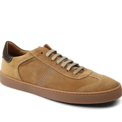 Bruno Magli Bono Suede Lace-Up Sneaker - Cognac Cognac Suede Outlet