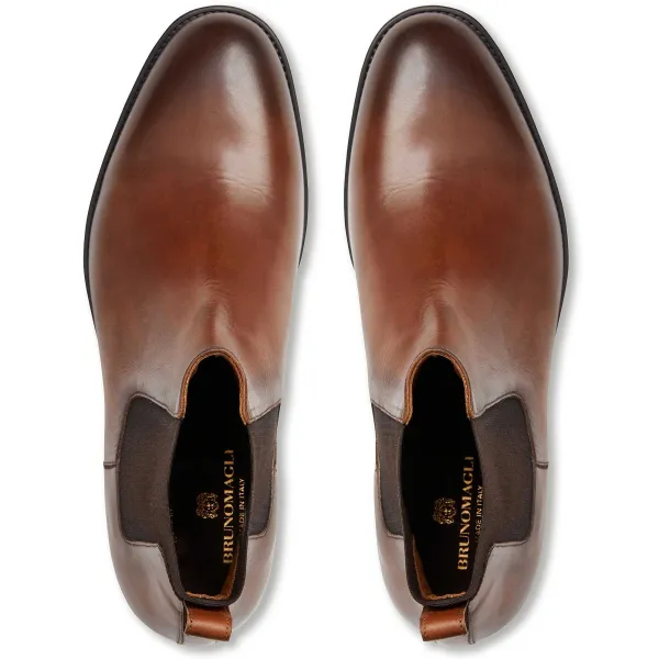 Bruno Magli Byron Double Gore Slip-On Boot Cognac Best