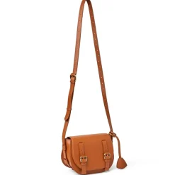 Bruno Magli Camilla Equestrian Inspired Handbag Nappa Leather Cognac Sale