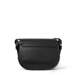 Bruno Magli Camilla Equestrian Inspired Handbag Black Nappa Leather Black Leather Discount