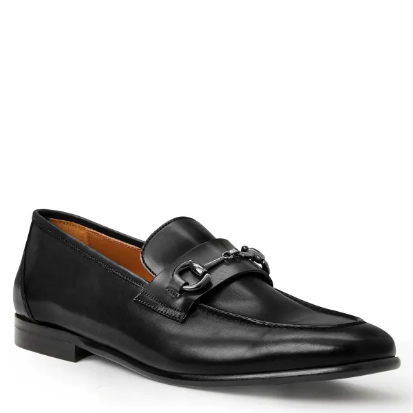 Bruno Magli Collezione Mauro Leather Slip-On Loafer-Black Black Leather Hot