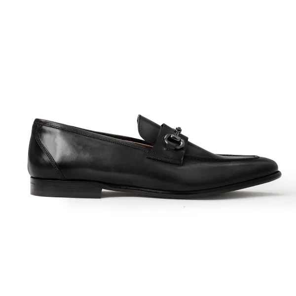 Bruno Magli Collezione Mauro Leather Slip-On Loafer-Black Black Leather Hot