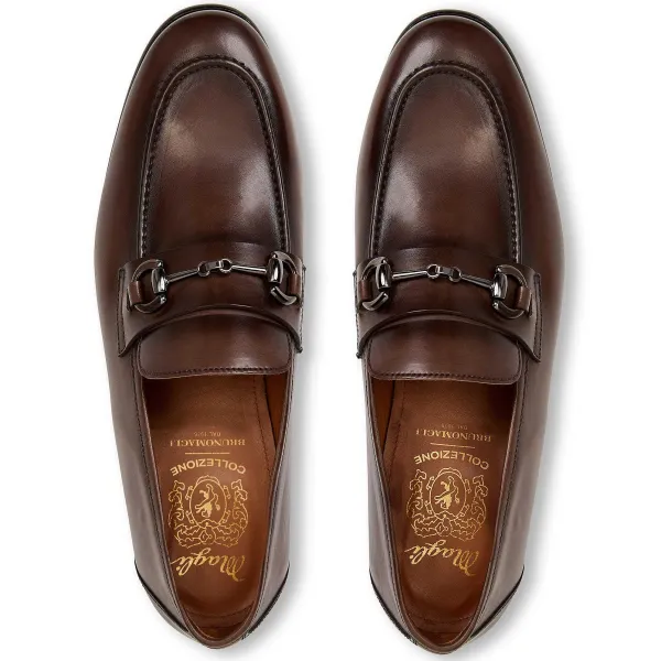 Bruno Magli Collezione Mauro Leather Slip-On Loafer Taupe Clearance