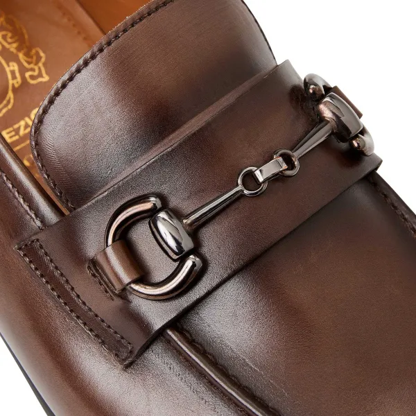 Bruno Magli Collezione Mauro Leather Slip-On Loafer Taupe Clearance