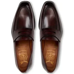 Bruno Magli Collezione Vesini Leather Slip-On Loafer Bordeaux Hot