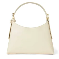 Bruno Magli Cora Mini Hobo Nappa Leather Cream New