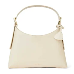 Bruno Magli Cora Mini Hobo Nappa Leather Cream New