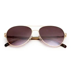 Bruno Magli Costa Aviator Sunglasses Gold Tortoise Online