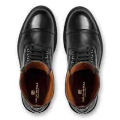 Bruno Magli Costanzo Lace-Up Boot- Black Black Leather Best