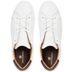 Bruno Magli Dante Lace-To-Toe Leather Sneaker White New